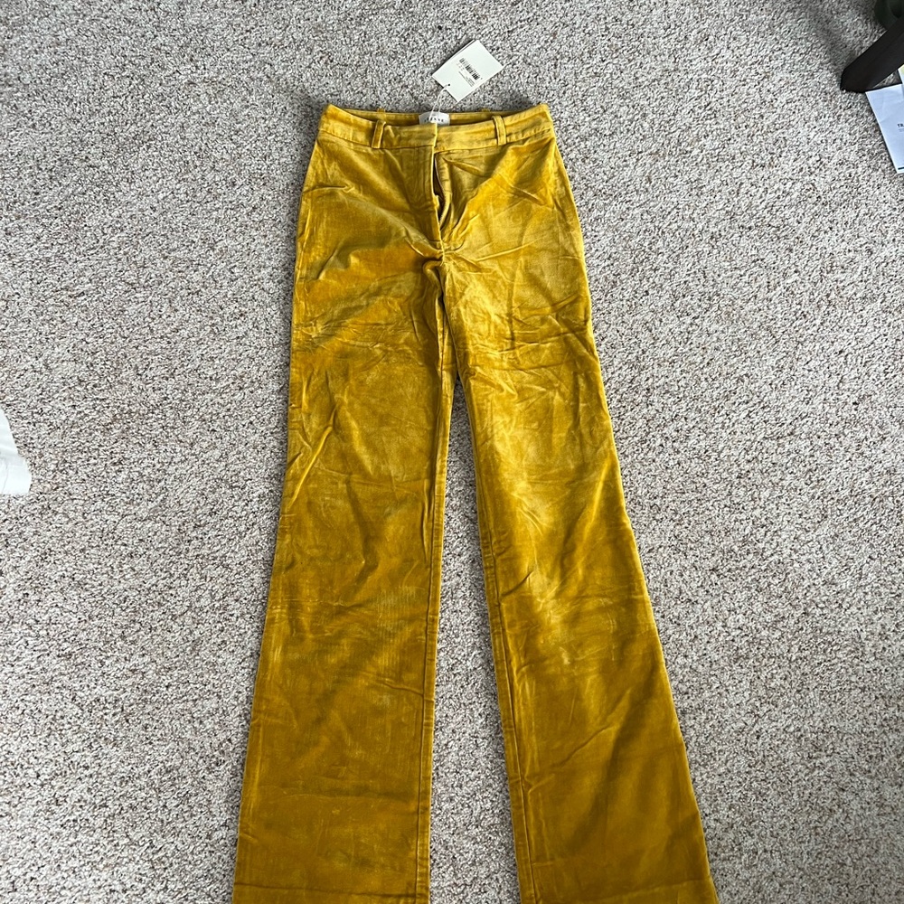 Mustard Velvet Pants